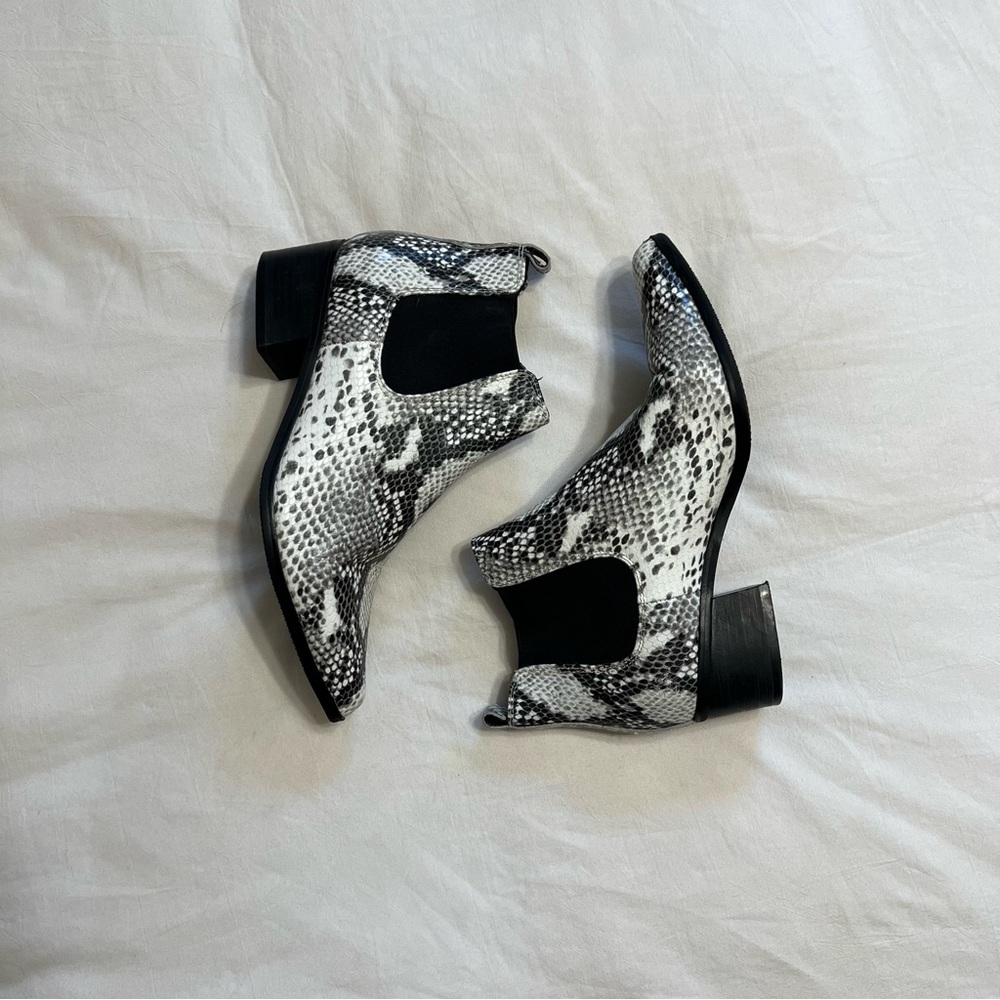 Snakeskin Booties - image 1